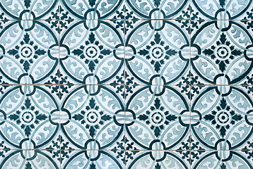 Image showing Portuguese glazed tiles 027