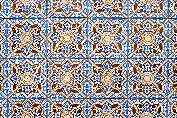 Image showing Portuguese glazed tiles 035