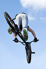 Image showing BMX Bike Stunt Aerial