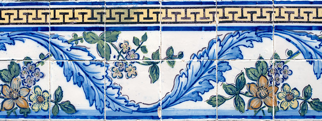 Image showing Portuguese glazed tiles 056