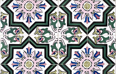 Image showing Portuguese glazed tiles 052