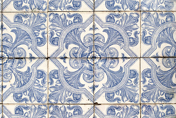 Image showing Portuguese glazed tiles 040
