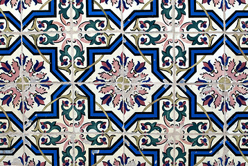 Image showing Portuguese glazed tiles 016