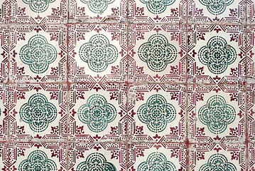 Image showing Portuguese glazed tiles 028
