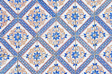 Image showing Portuguese glazed tiles 064