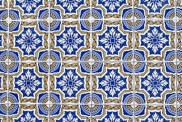 Image showing Portuguese glazed tiles 068