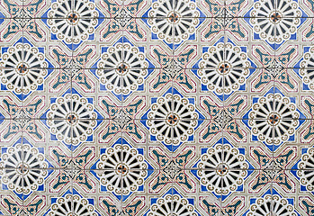 Image showing Portuguese glazed tiles 089