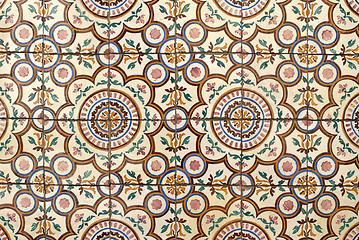 Image showing Portuguese glazed tiles 019
