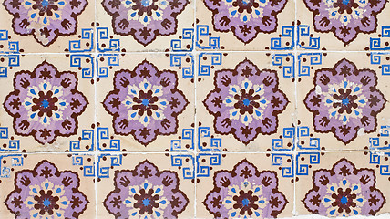 Image showing Portuguese glazed tiles 096