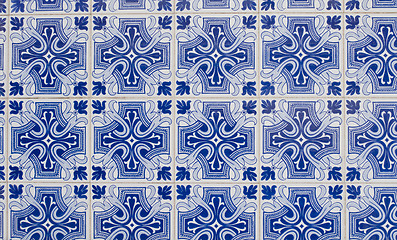 Image showing Portuguese glazed tiles 097