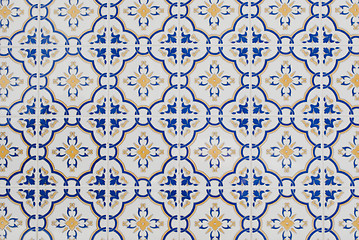 Image showing Portuguese glazed tiles 100