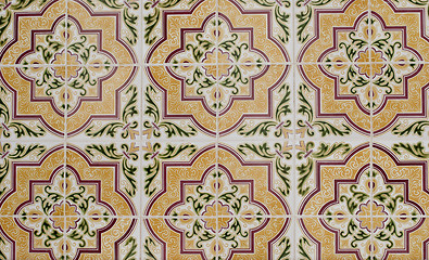 Image showing Portuguese glazed tiles 102