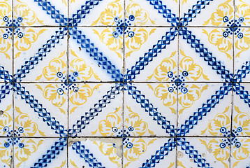 Image showing Portuguese glazed tiles 036