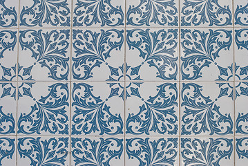 Image showing Portuguese glazed tiles 119