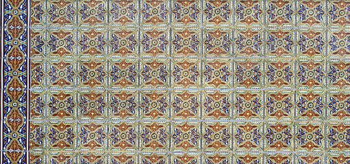 Image showing Portuguese glazed tiles 120