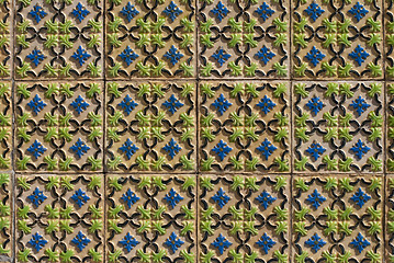 Image showing Portuguese glazed tiles 123