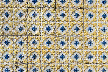 Image showing Portuguese glazed tiles 128