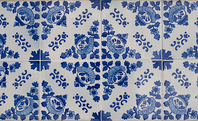 Image showing Portuguese glazed tiles 139