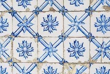 Image showing Portuguese glazed tiles 143