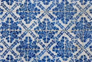 Image showing Portuguese glazed tiles 171