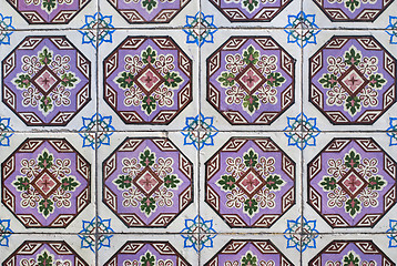 Image showing Portuguese glazed tiles 163