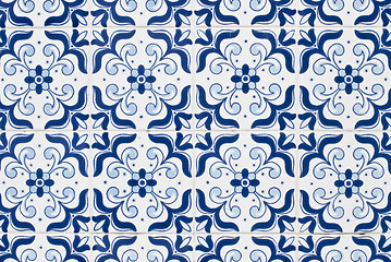 Image showing Portuguese glazed tiles 161