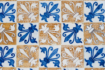 Image showing Portuguese glazed tiles 156