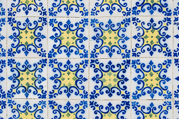 Image showing Portuguese glazed tiles 154