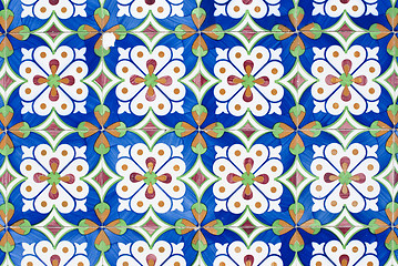 Image showing Portuguese glazed tiles 153