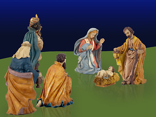 Image showing Christmas crib