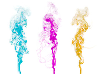 Image showing Abstract colorful smoke