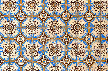 Image showing Portuguese glazed tiles 054