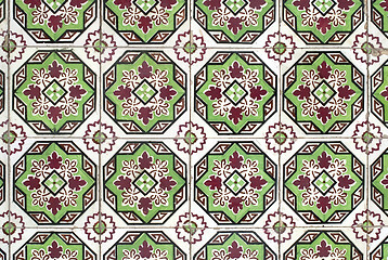 Image showing Portuguese glazed tiles 046
