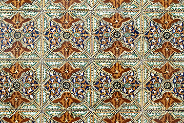 Image showing Portuguese glazed tiles 011