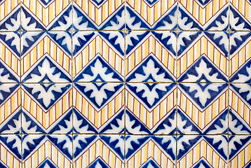 Image showing Portuguese glazed tiles 030