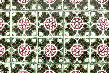 Image showing Portuguese glazed tiles 039