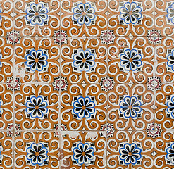 Image showing Portuguese glazed tiles 176