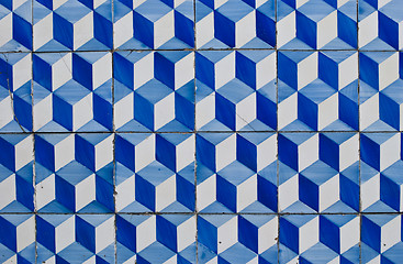 Image showing Portuguese glazed tiles 180