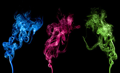 Image showing Abstract colorful smoke