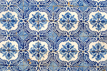 Image showing Portuguese glazed tiles 047