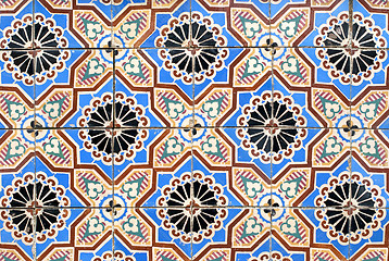 Image showing Portuguese glazed tiles 043
