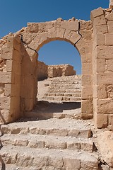 Image showing Ancient stone arch and staircase