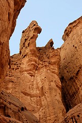 Image showing Picturesque orange weathered rocks 