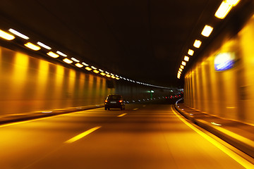 Image showing tunnel in motion