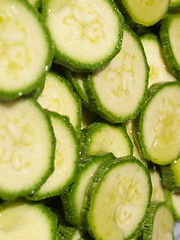 Image showing Courgettes zucchini