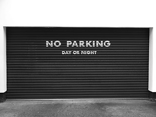 Image showing No parking sign