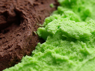 Image showing Mint chocolate ice cream