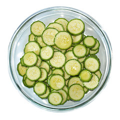 Image showing Courgettes zucchini