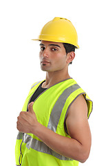 Image showing Builder repairman thumbs up