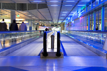 Image showing escalator airport